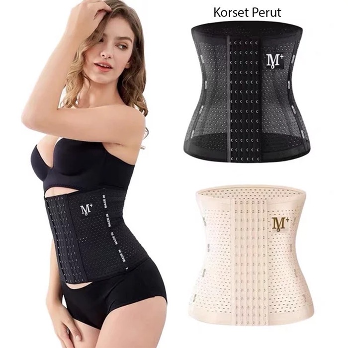 Korset Pembakar Lemak Pengecil & Peramping Perut Pengait Stagen Perut Kemasan Kecil
