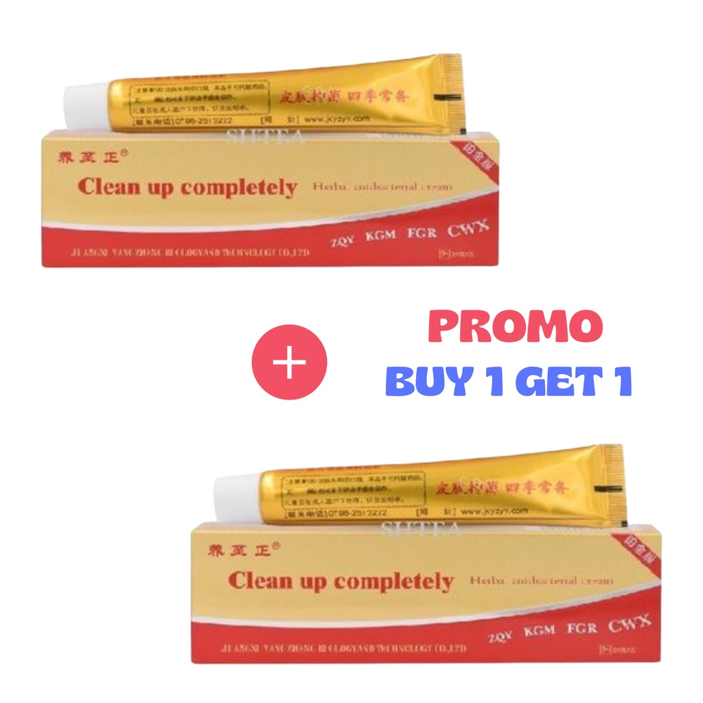 BUY 1 GET 1 SALEP KRIM OBAT GATAL KULIT YIGANERJING &amp; CLEAN UP COMPLETELY HERBAL