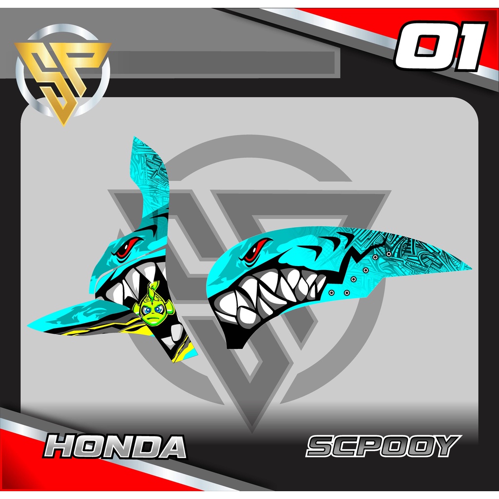 STRIPING SCOOPY - STRIPING SCOOPY VARIASI SHARK