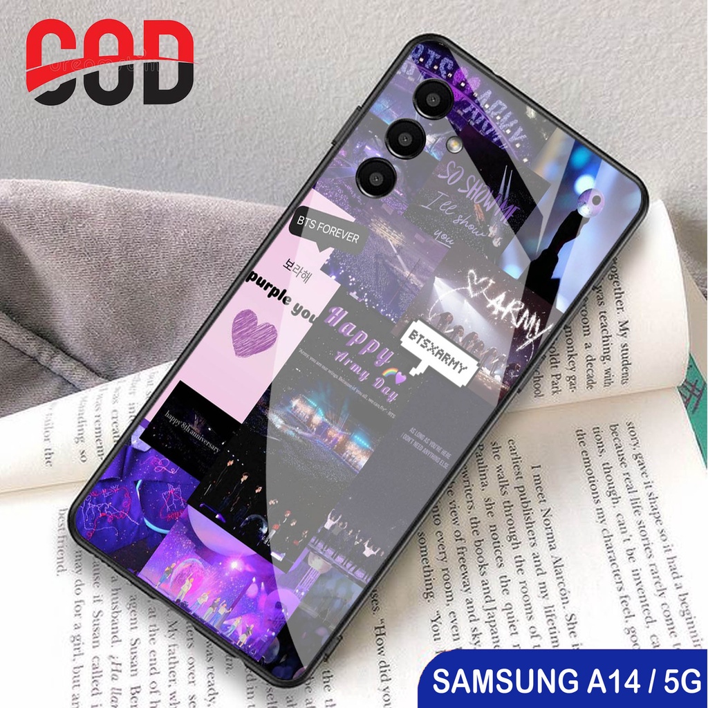 [G17] CASE SAMSUNG A14 5G - SOFTCASE GLASS KACA SAMSUNG A14 5G - SOFTCASE KACA SAMSUNG A14 5G