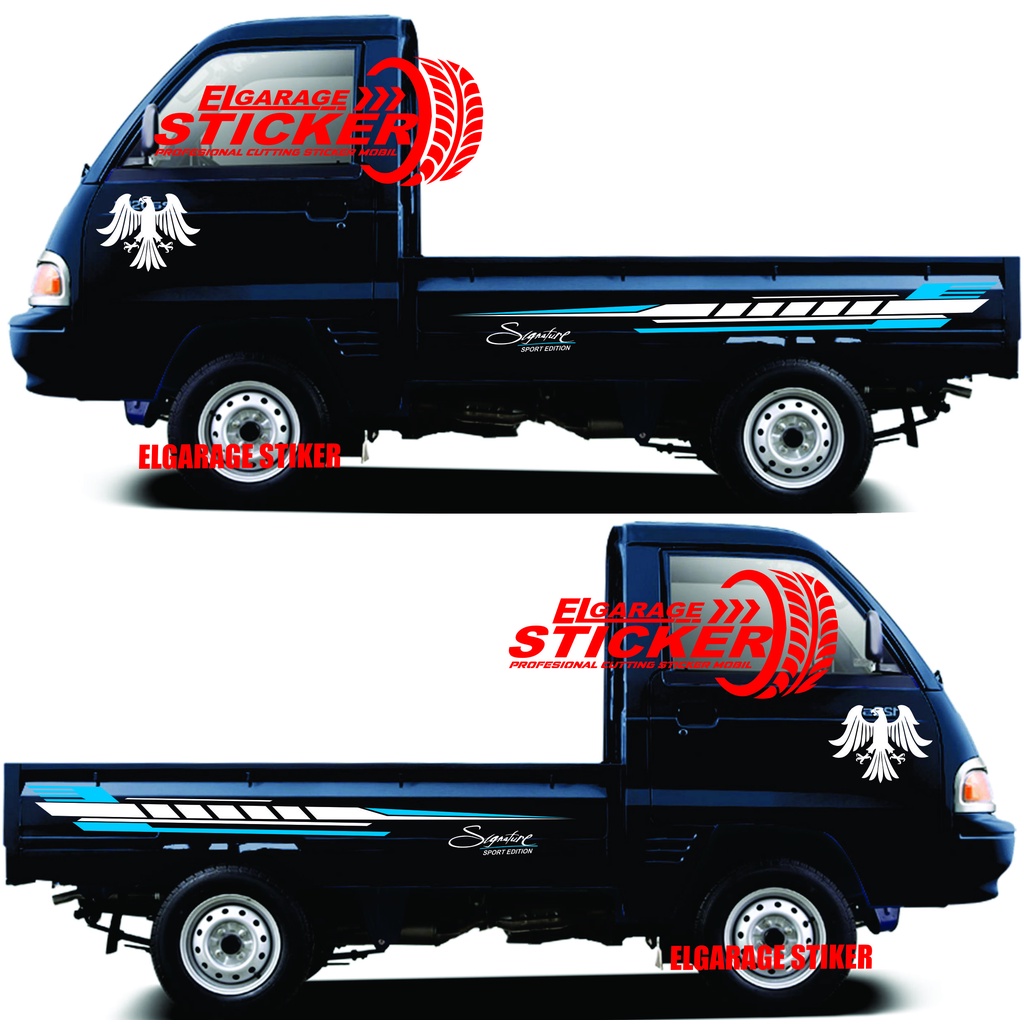 Stiker mobil pick up suzuki futura cutting stiker list body bak pick up futura new carry granmax apv
