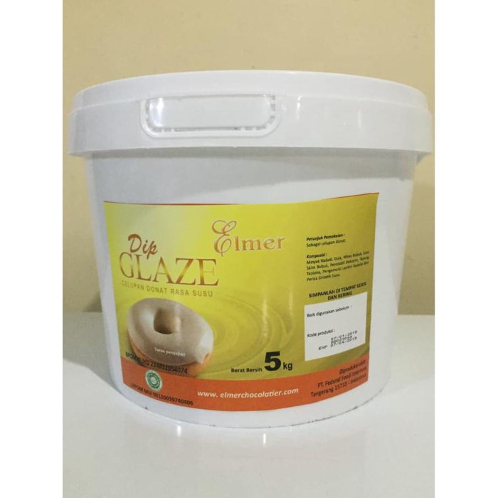 

TOPPING DONAT / ELMER DIP GLAZE WHITE MILKY 500 GR REPACK