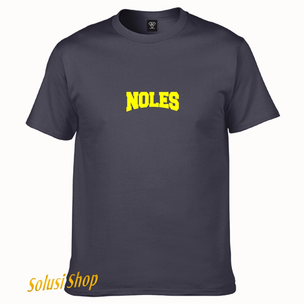 Solusishop T Shirt Pendek Noles Yellow - Kaos Unisex Premium - T-Shirt Pria Wanita