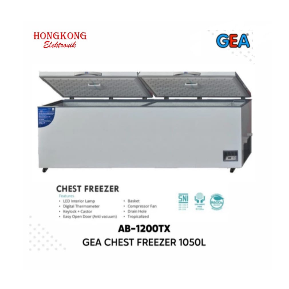 GEA CHEST FREEZER AB-1200TX / KULKAS PEMBEKU  1050 Liter Freezer Box