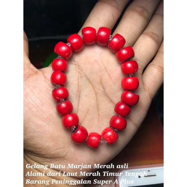 Gelang Batu Marjan Asli Laut Merah Mesir