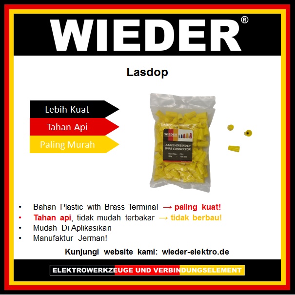 Lasdop Wieder / Konektor Instalasi Kabel Listrik / Konektor Kabel