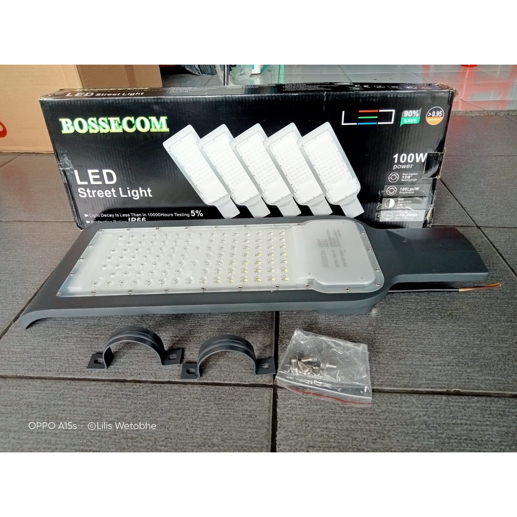 Lampu Jalan LED 100W BOSSECOM 100 watt street light LED OUTDOOR
