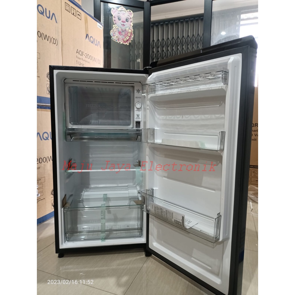 Kulkas 1 Pintu AQUA AQR D185 MDS/MLS 145 Liter Big Freezer 50 Watt