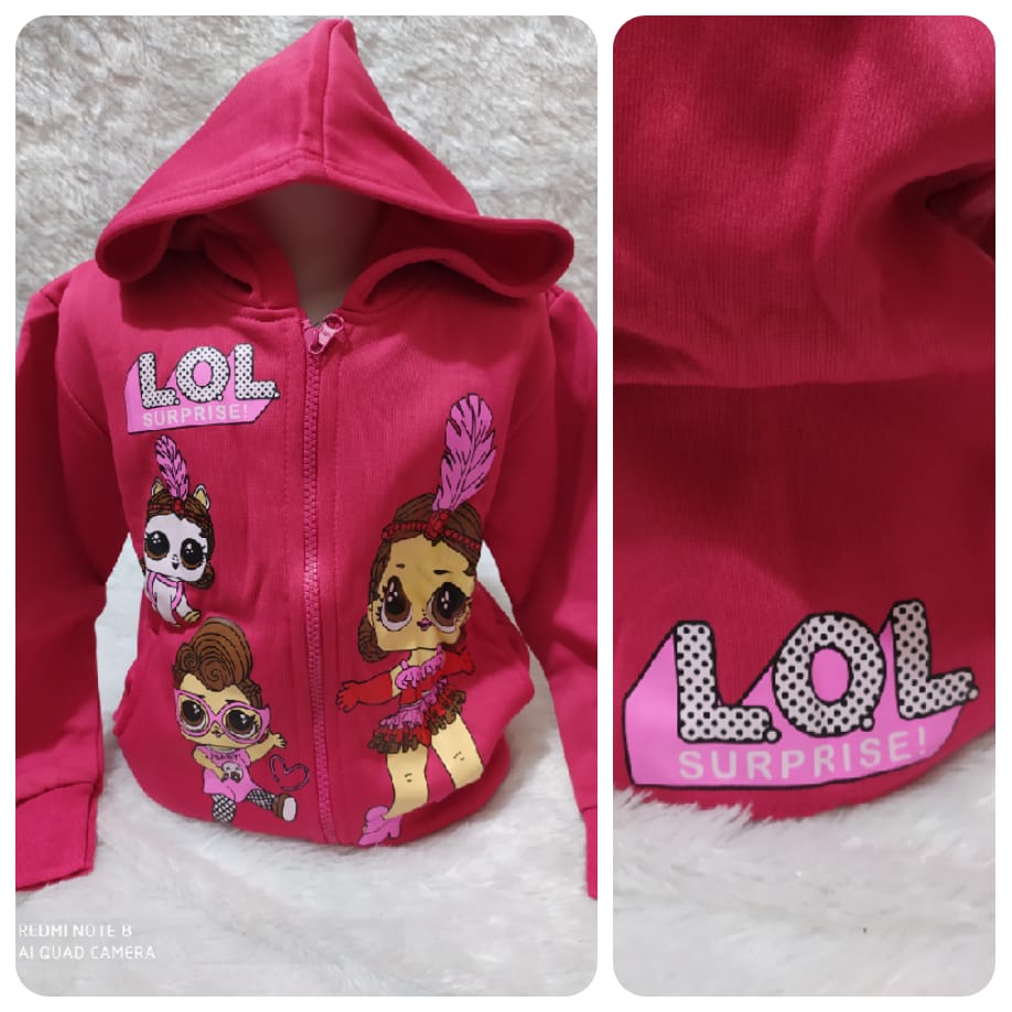 ( JB99 ) Jaket Anak Perempuan Karakter ( 1 Pcs )