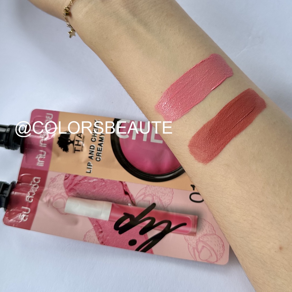 THA by Nongchat Lip and Cheek Creamy 2 in 1 / Lipstik &amp; Blush On