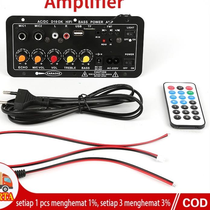 ☚ 400W Amplifier Board  Modul Subwoofer Mono Amp 120w 220v / 12v / 24v Untuk Speaker Bluetooth ♟