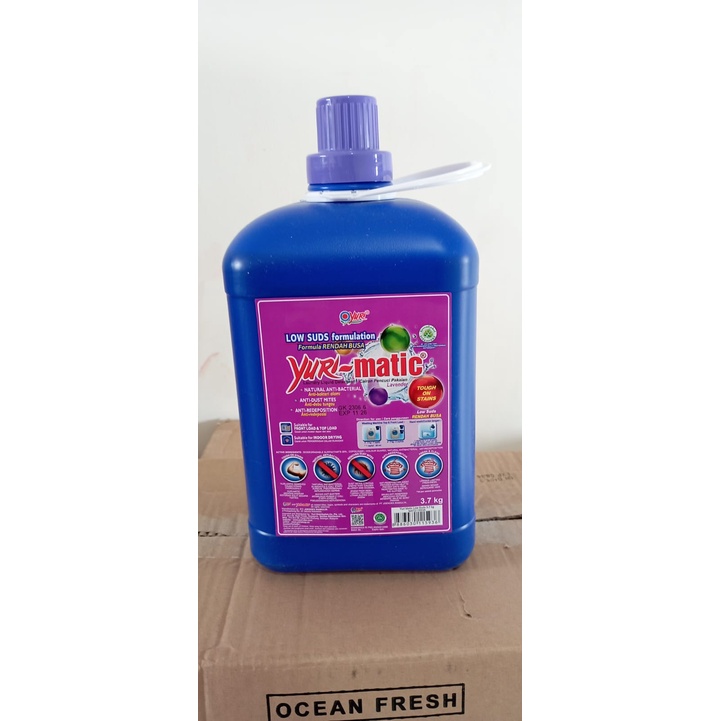 YURI MATIC LOW SUDS 3.7L - LAVENDER - YURI MATIC JERIGEN RENDAH BUSA