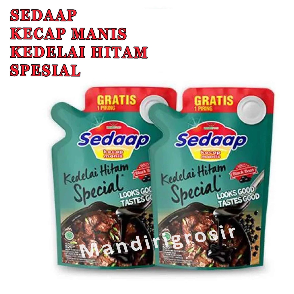 Kecap Manis* Kecap Sedaap* Kedelai Hitam Spesial* 520ml