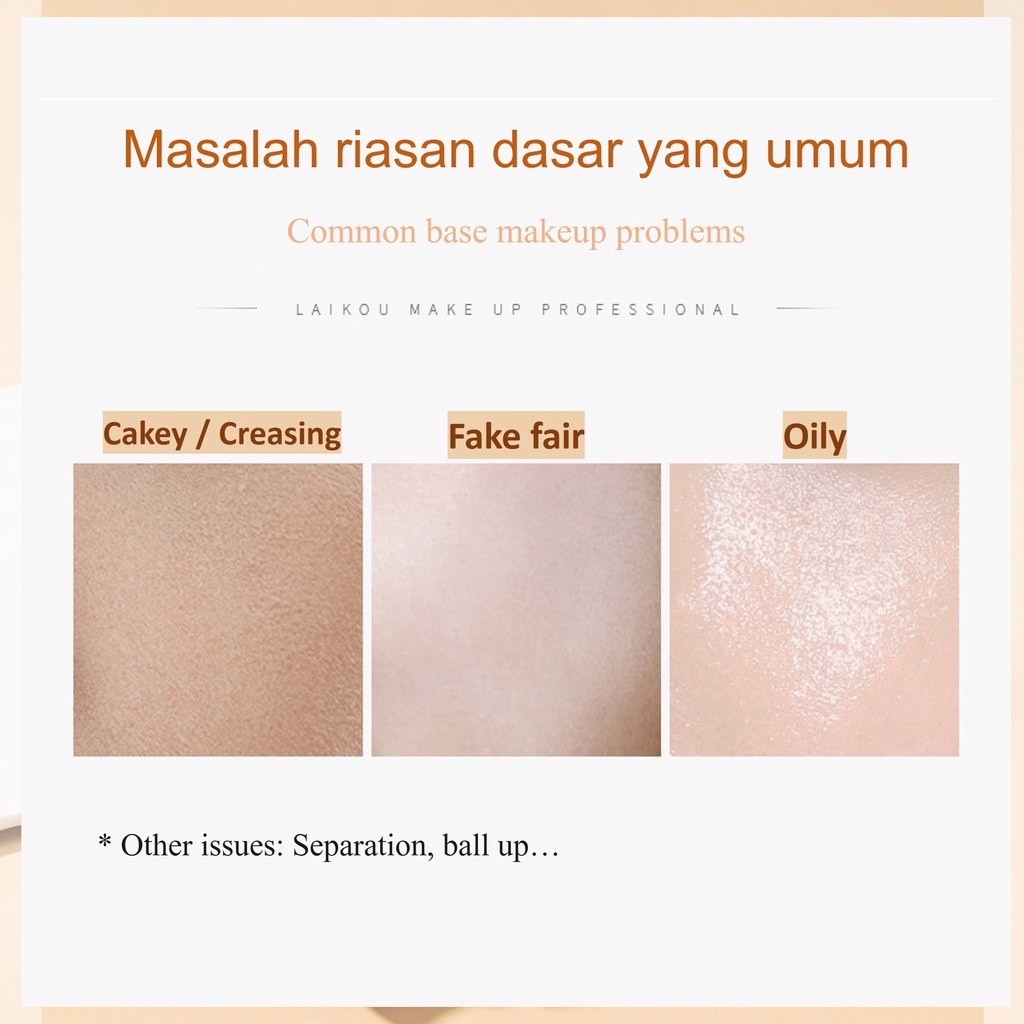 Liquid foundation BB cream Makeup face 40G Whitening Moisturizing cream Memutihkan kulit secara instan Alas bedak yang ramah kulit Riasan tahan lama 100% asli, asli【COD】【BPOM】