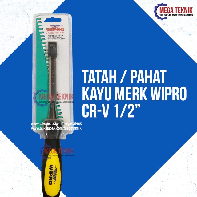 $+$+$+$+] Tatah / Pahat Kayu / Wood Chiesel Wipro CR-V 1/2"