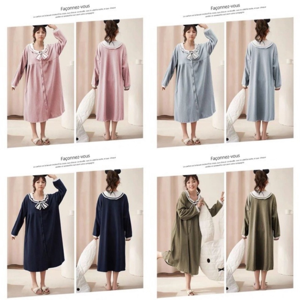 daster import lengan panjang daster lucu daster wanita dewasa oversize baju tidur wanita import