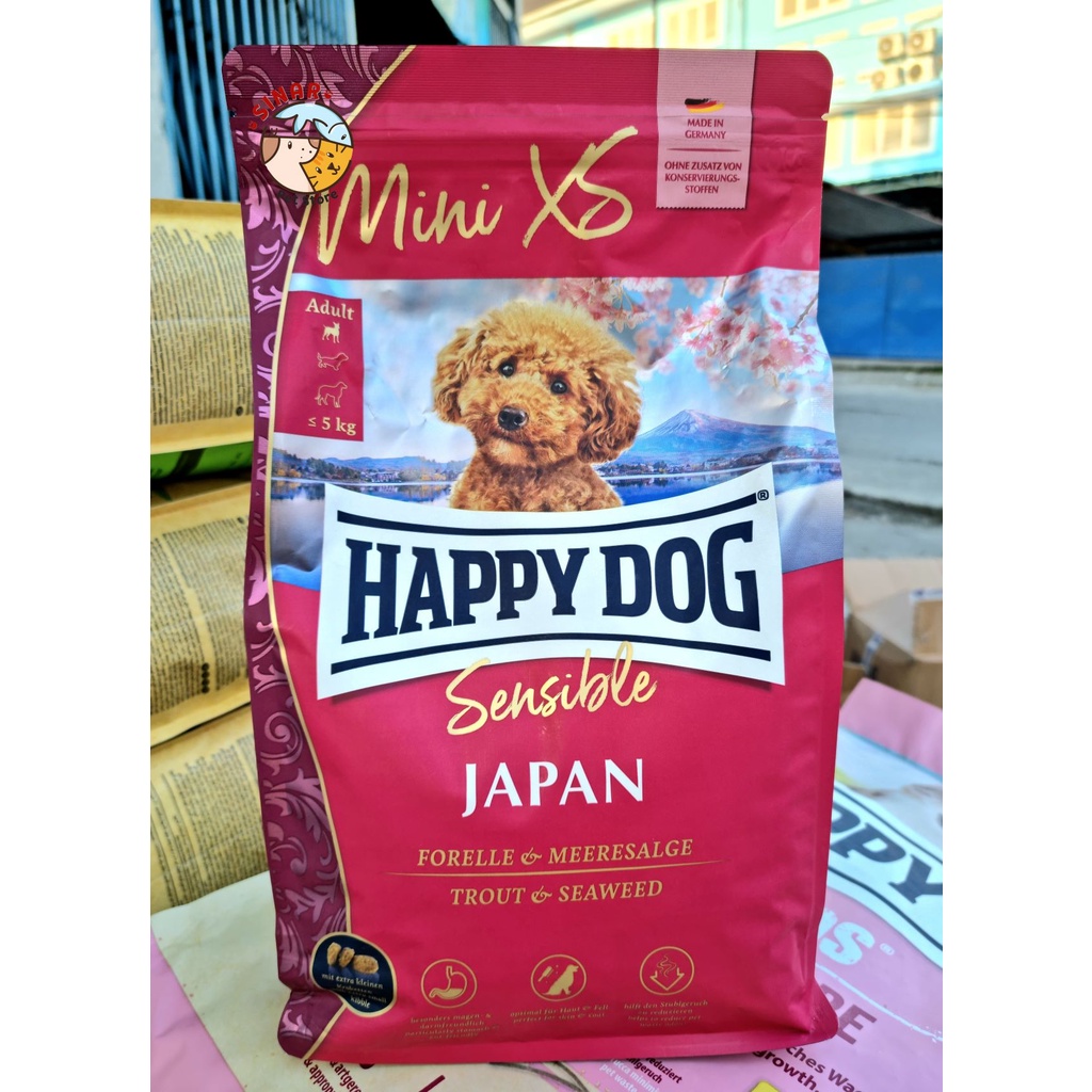 Happy Dog Mini XS Adult Japan 1.3KG Sensible Makanan Anjing Kecil