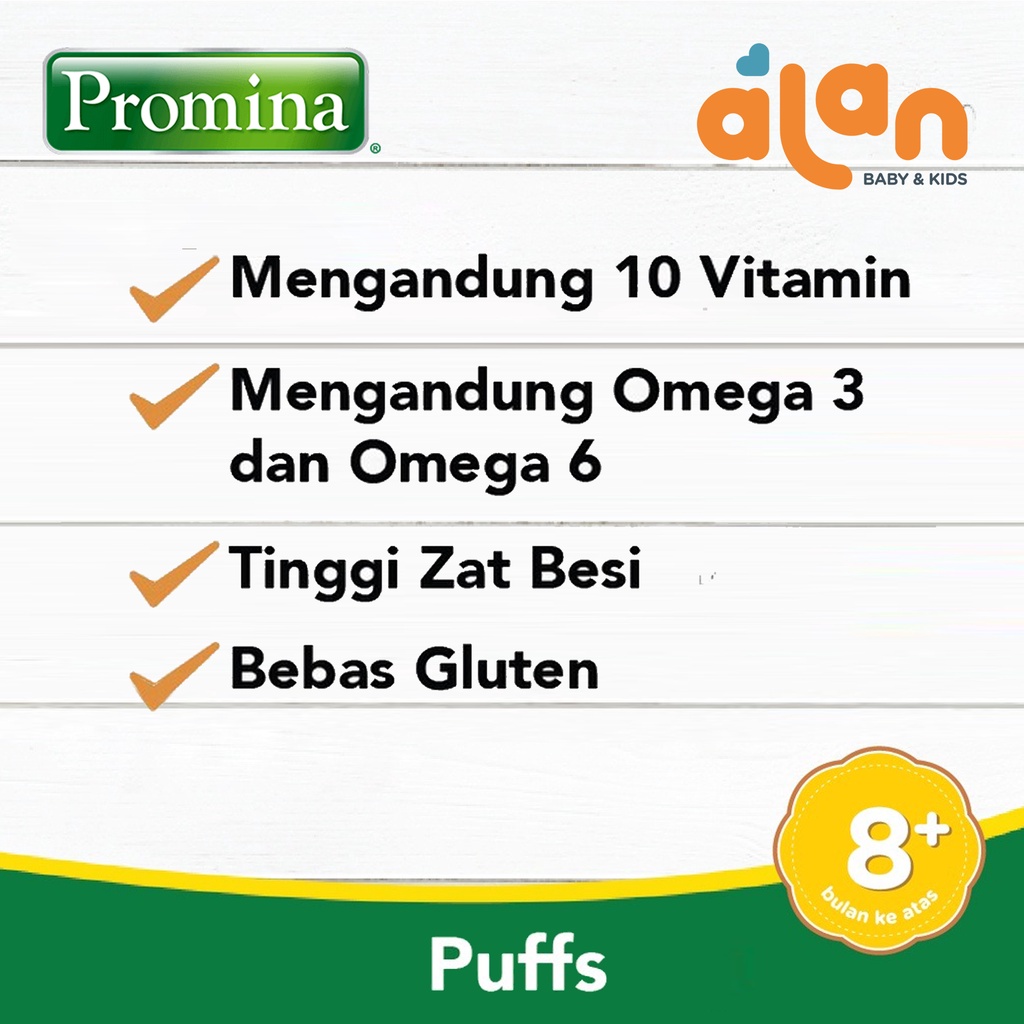 PROMINA PUFF 8+ MAKANAN SNACK ANAK BAYI 15 GR