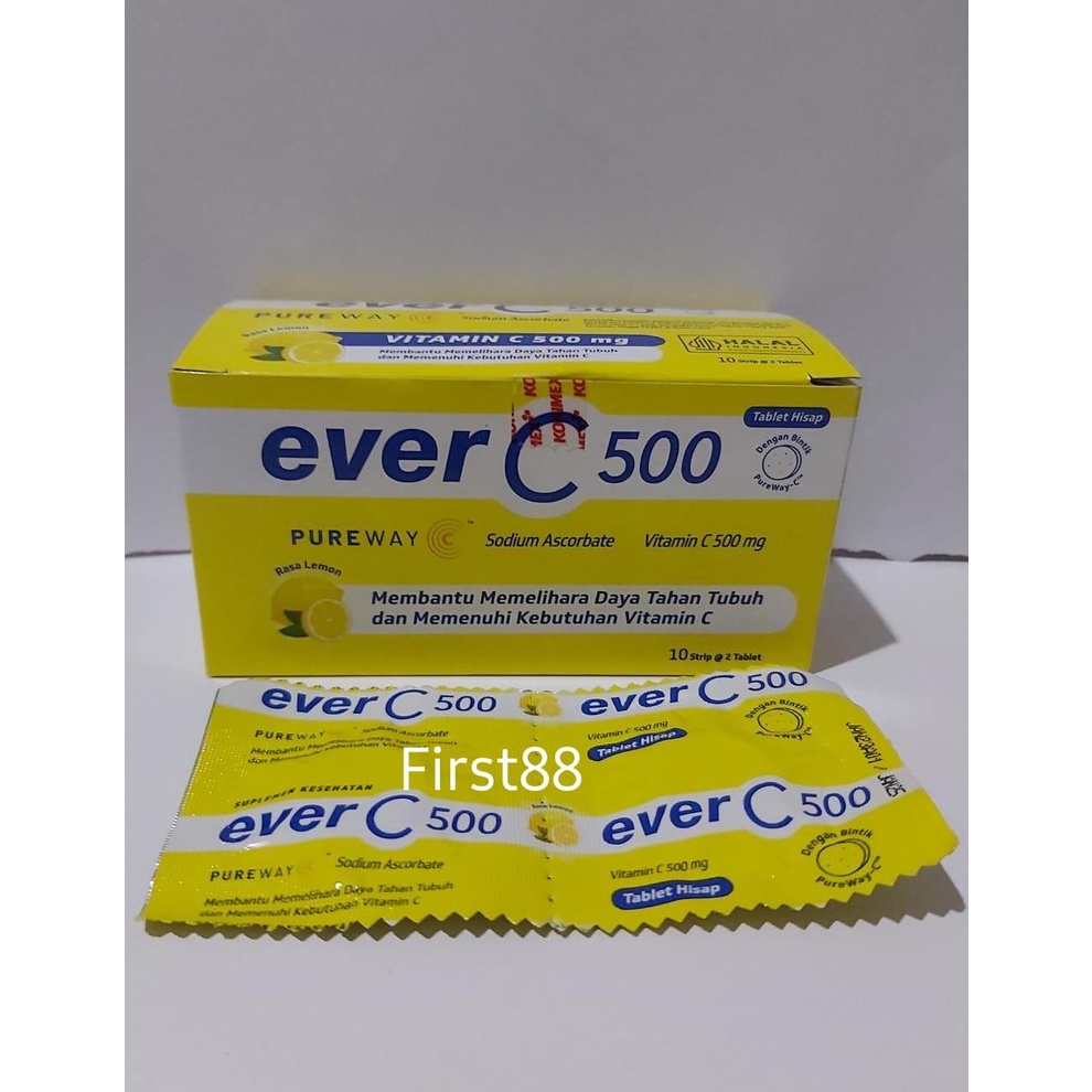 Ever C 500 Tablet Hisap Vitamin C isi 20 tablet