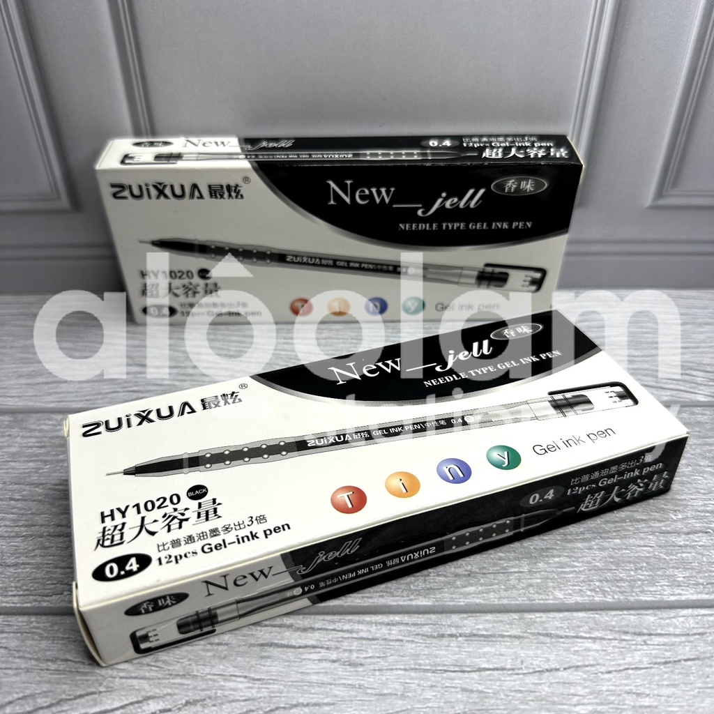 

SELUSIN ( 12 PCS ) New Gel Pulpen Zuixua 0.4 mm Gel Pen Zuixua / Van-Art 0.4mm