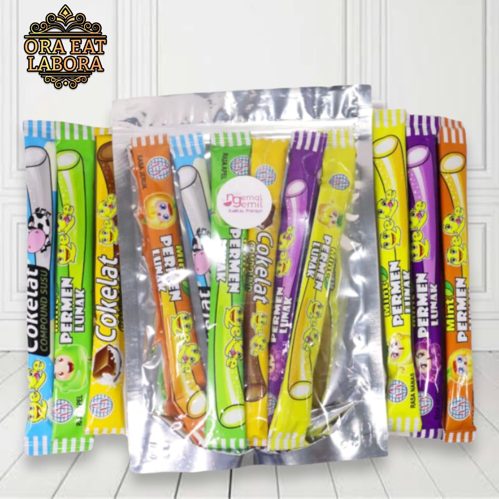 

Permen Lunak Stik Mix Rasa Kualitas Premium - Ora Eat Labora