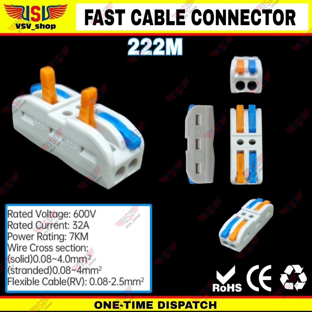 Terminal Konektor Kabel Sambung Cabang Quick Cable Connector 2to2 600V