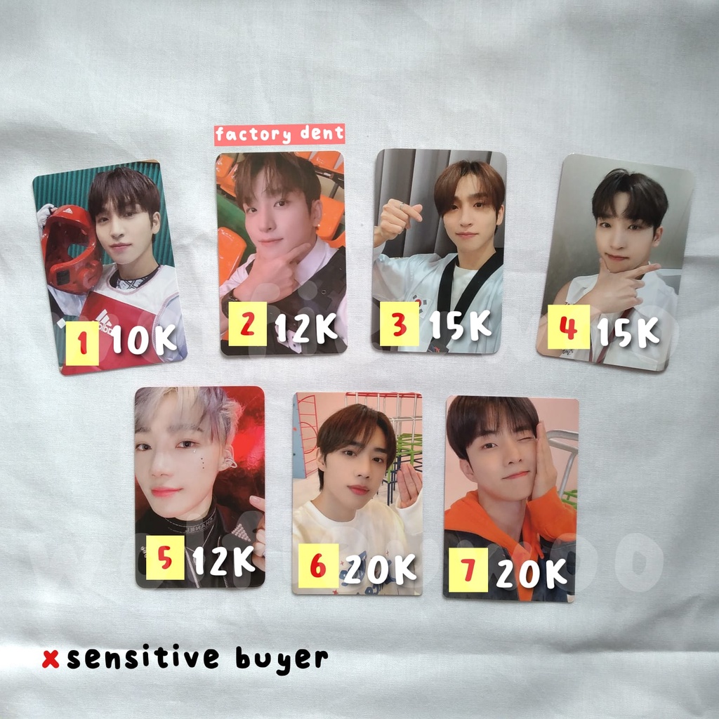 photocard official the boyz sangyeon new sunwoo q changmin album bene sg22 tc fancon
