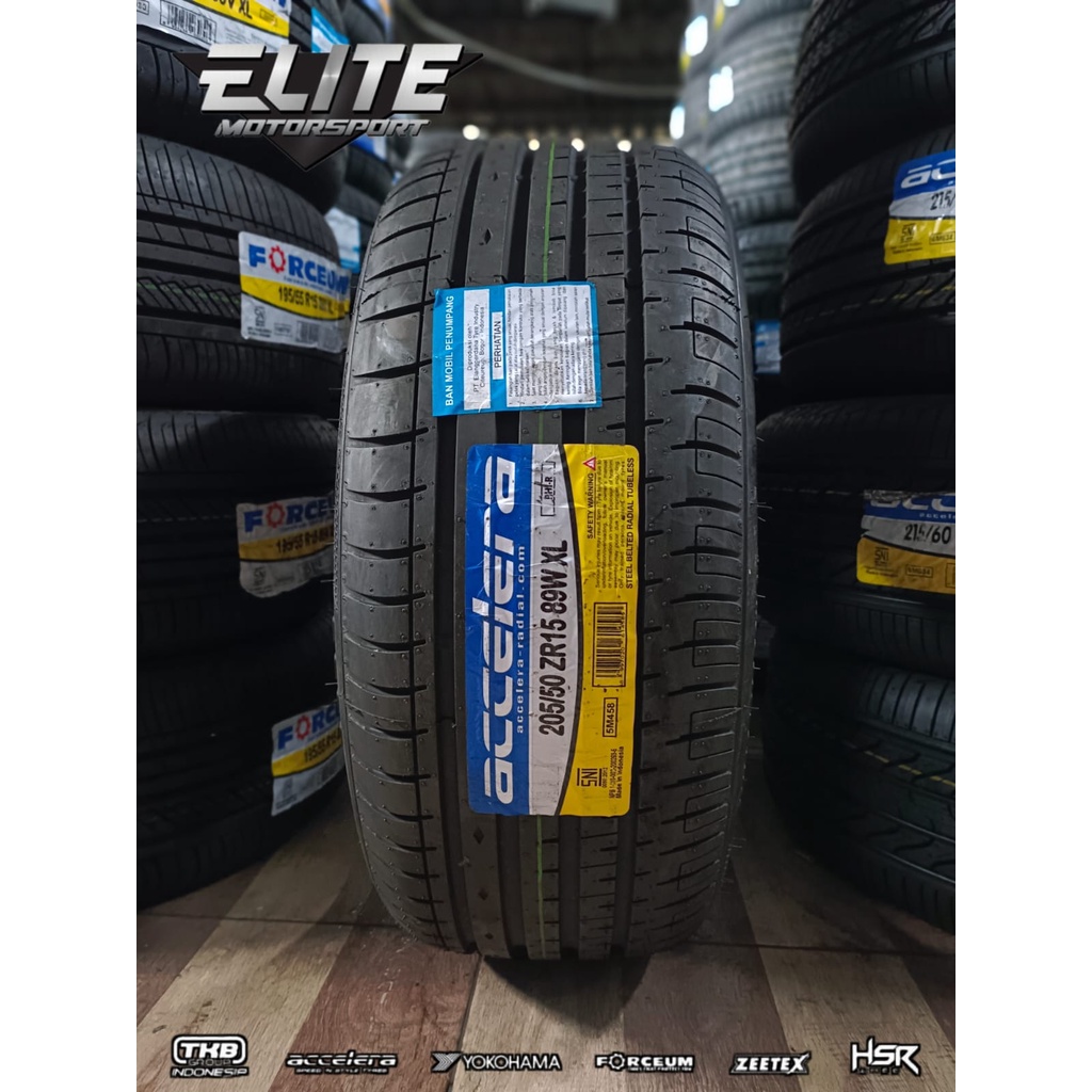 Ban Tubles Mobil Ring 15 205/50 Ban Tubles Accelera Mobil Sirion Agya Ayla Brio