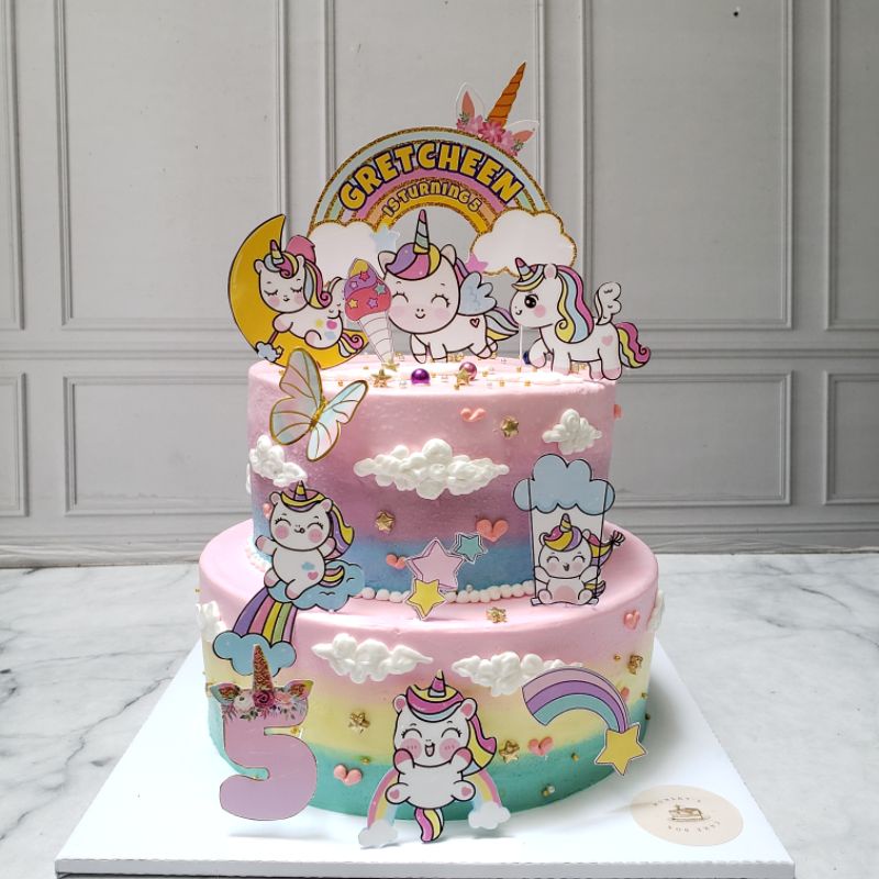 KUE TINGKAT | TIER CAKE | CAKE 2 LAYER KUE ULANG TAHUN TINGKAT