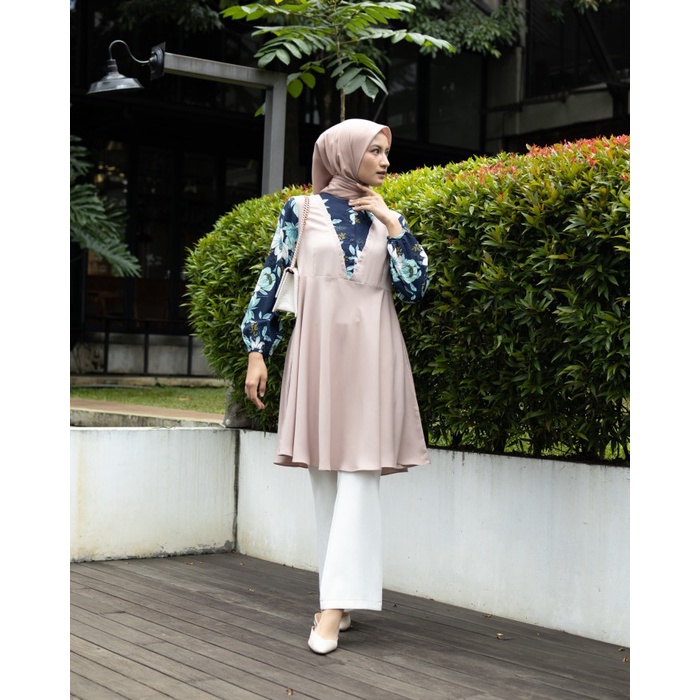 Gamis Wanita Zara Tunic | Zysku Xena - Beige, L K7E6