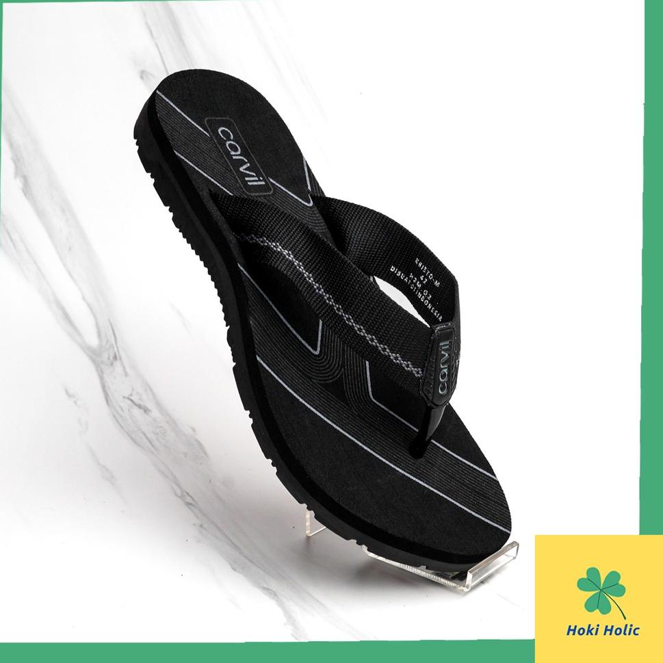 TERPERCAYA Sandal Jepit Pria Carvil Original - Sandal Carvil Kristo