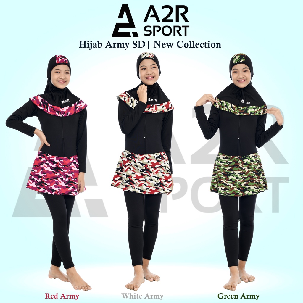 A2R Sport - Muslim Army SD Baju renang anak perempuan