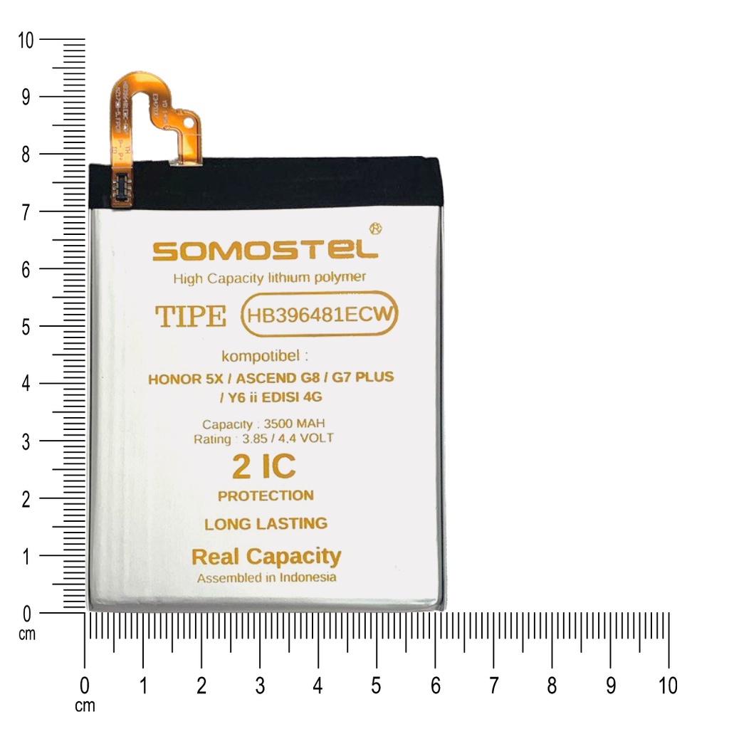 Somostel - HB396481ECW Honor 5x / Ascend G8 / G7 Plus / Y6 ii Edisi 4G Batre Batrai Baterai