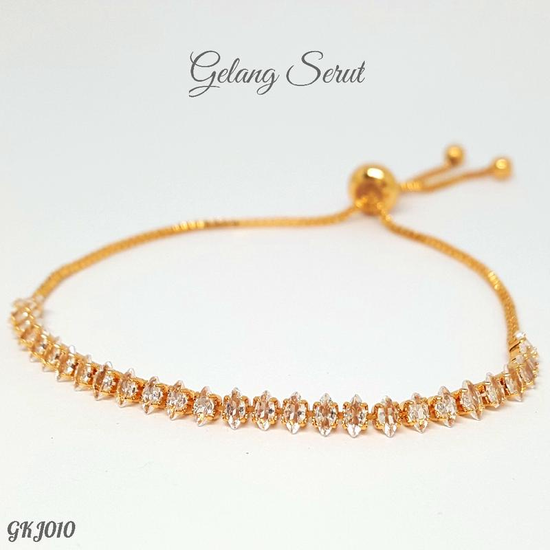 PGX Gelang Serut Xuping Wanita Perhiasan Lapis Emas Aksesoris Fashion Premium R360