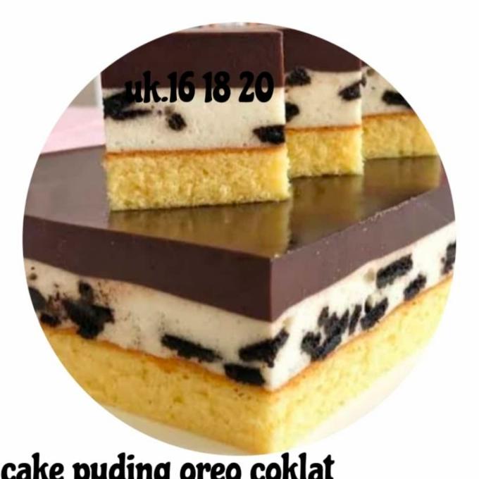 

CAKE PUDING BUSA COKLAT OREO UK 22 LEMBUT