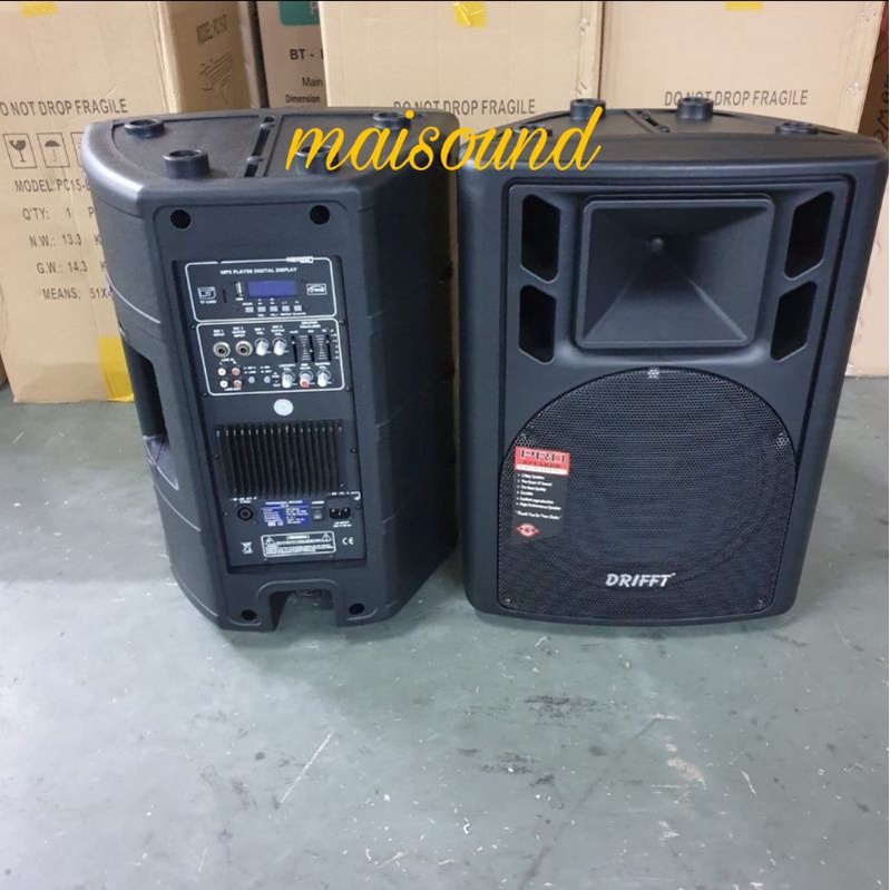 SPEAKER AKTIF PASIF DRIFFT 15 INCH SEPASANG 2 UNIT DRIFFT 15INCH