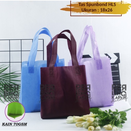 

Tas Spunbond Goodybag Laken Model Tali Ukuran 18x26x8 Tebal 70GSM