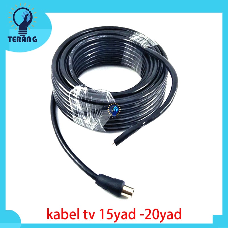 KABEL ANTENA /KABEL COLOKAN JACK ANTENA / KABEL ANTENA TV 20 METER / 15 METER / KABEL ANTENA TV