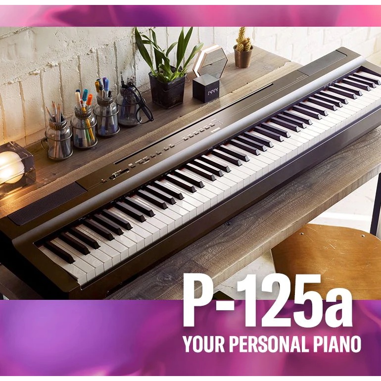 Yamaha P125a P-125a P 125 a Black Digital Piano 88 Key