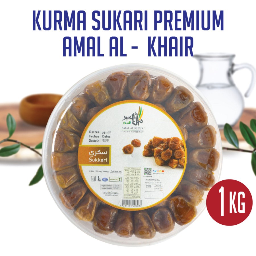 

Kurma Sukkari PREMIUM 1kg Amal Al Khair