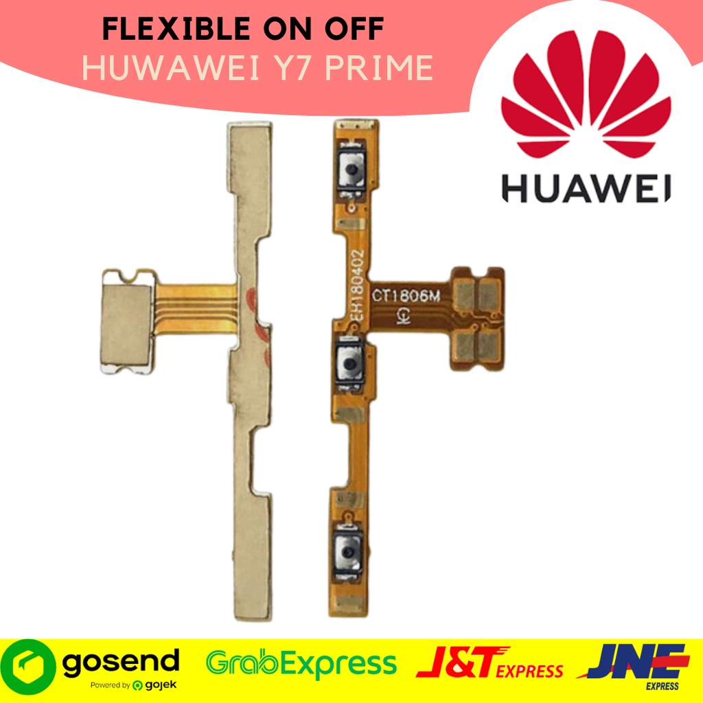 Flexible On Off Huwawei  Y7 Prime  bergaransi bisa COD