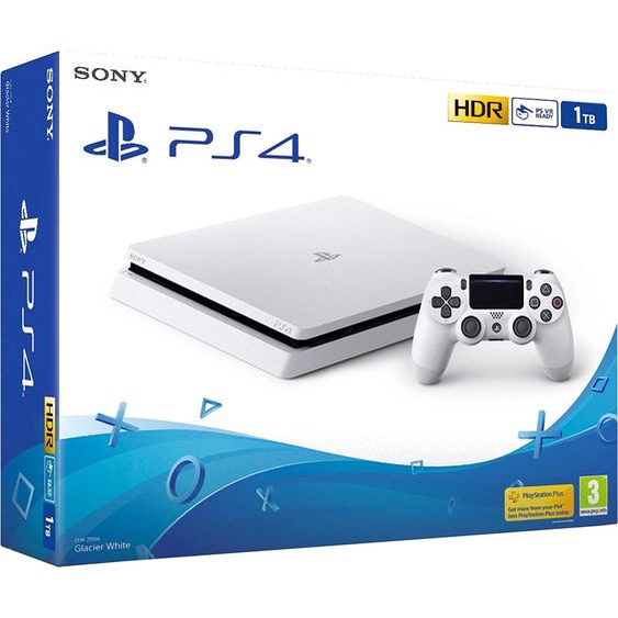 【PS4 SLIM WHITE】Playstation 4 SLIM Original | PS4 SONY 2TB PUTIH Bonus 200++ Games GARANSI 1TAHUN