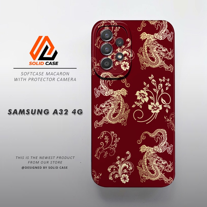 Case Samsung A32 4G - Casing Samsung A32 4G [Dragon] Solid Case HP Terbaru 2023 - Softcase Pro Camer
