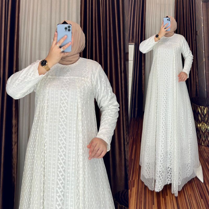 GAMIS BROKAT || PREMIUM MUTIARA