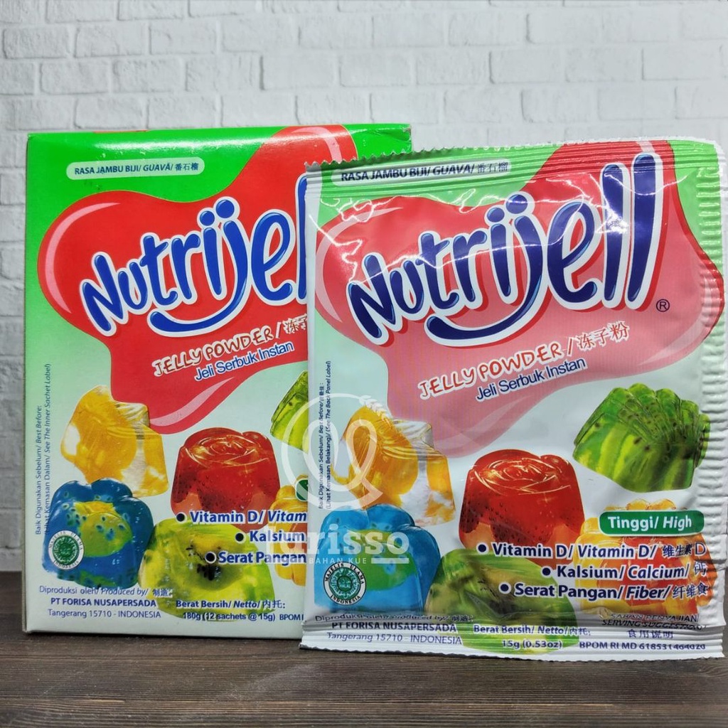 

NUTRIJELL JELLY POWDER JELI SERBUK INSTAN RASA JAMBU BIJI/GUAVA 15GR