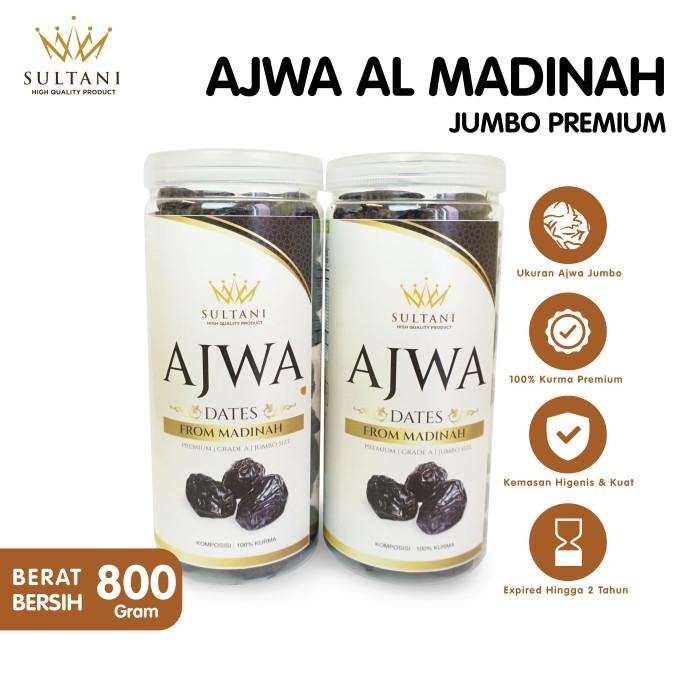 

Kurma Ajwa Al Madinah 800 Gram - Kualitas Jumbo Premium Grade A Tokosimbah00