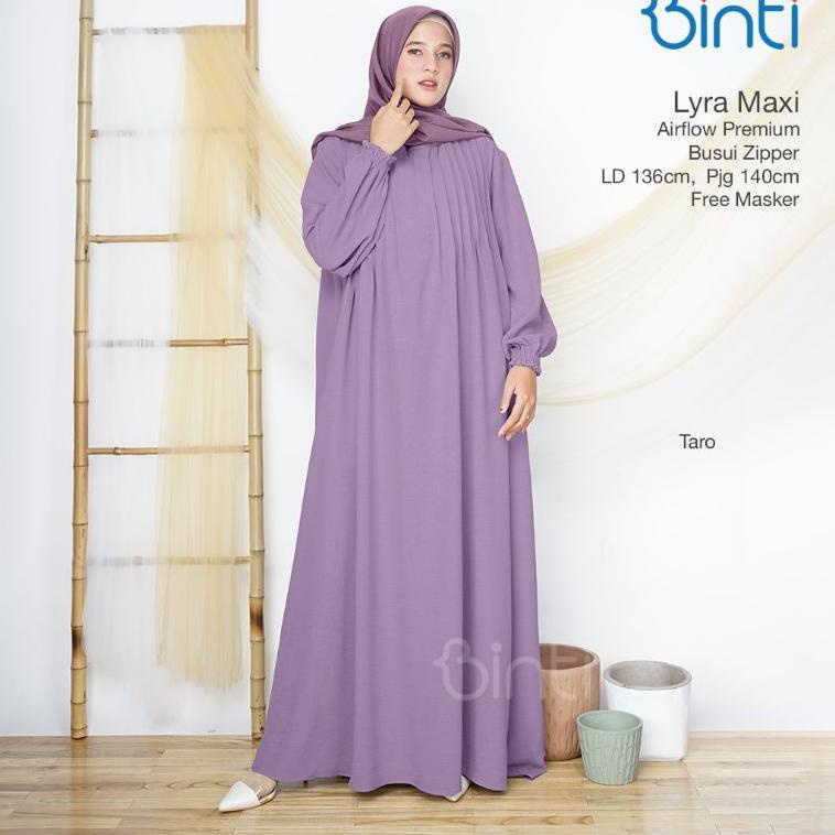 READY gamis jumbo airflow premium ld 136 LYRA maxi by binti