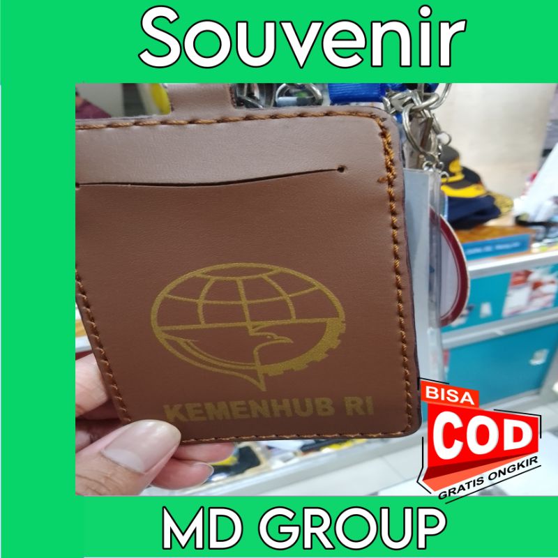 

gantungan id card dishub/id card holder dishub/gantungan id card kulit dishub