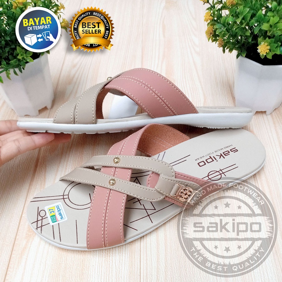 PROMO RAMADHAN SALE !! SANDAL WANITA SLOP SILANG TREPES TANPA HAK TERBARU / SANDAL  SLOP SILANG WANITA DEWASA RINGAN TRENDI / SENDAL SILANG TRENDI KEKINIAN / SENDAL TREPES WANITA TERBARU MURAH / SAKIPO