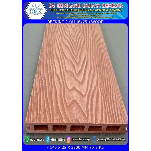 KA146K25 - Decking WPC / Lantai WPC / Lantai Kolam Renang